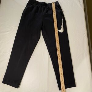 Nike Sweatpants Black Big Swoosh Youth XL Drawstring Dri Fit Girls Boys Teens